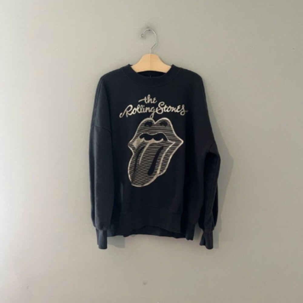 $16 ADD ON Abercrombie kids Rolling Stones sweatshirt pullover youth junior Zara